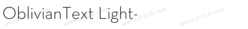 OblivianText Light字体转换